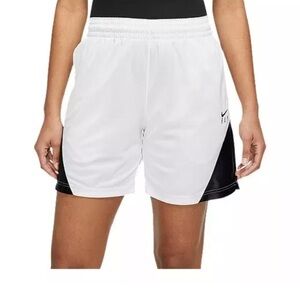 Nike Swoosh Women's Athletic Shorts in White and Black